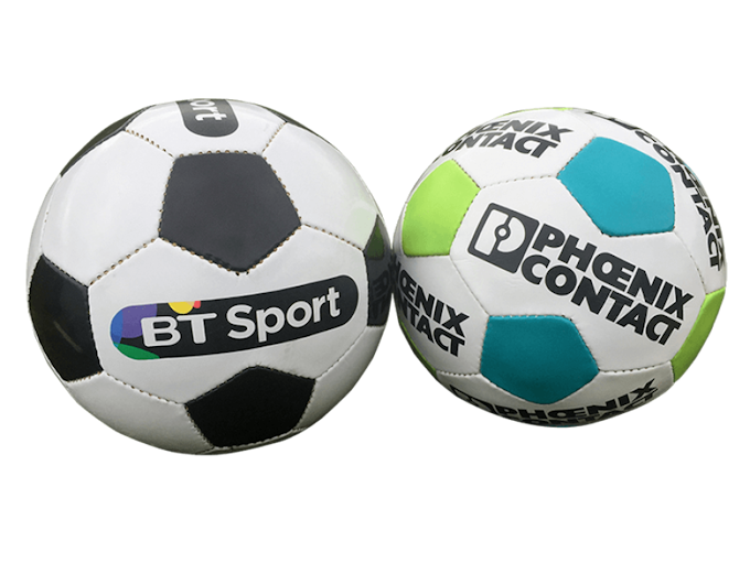 Promotional footballs with logo